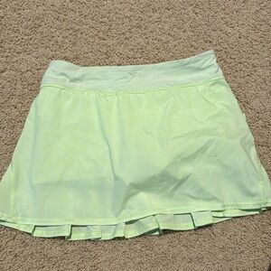 yellow and white polkadot tennis skirt lululemon